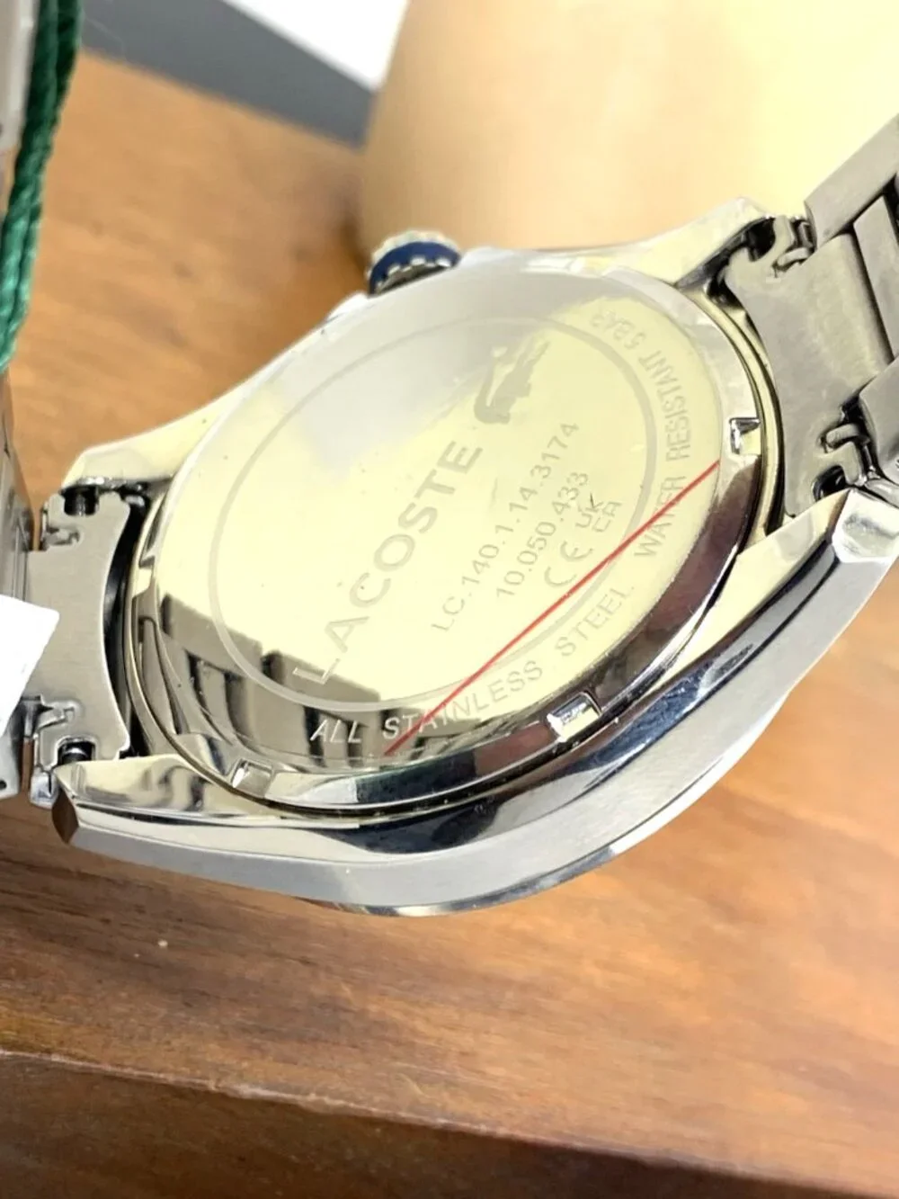 Lacoste Men's Watch 2011187 Tiebreaker Quartz Silver Dial Stainless Steel 43mm